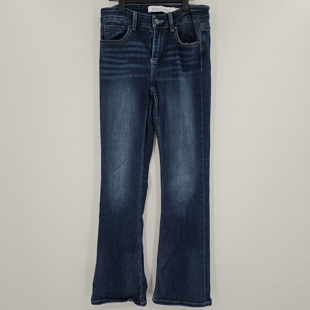 Eden Ruth Julia Bootcut Jeans Dark Wash Blue Denim Size 28/31R RN63925